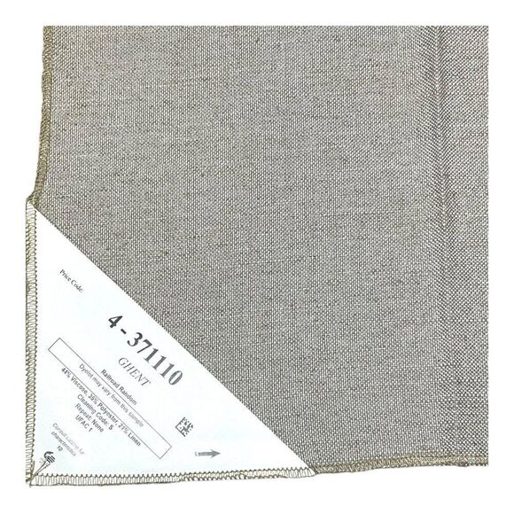 High Quality Fabric Craft Lot Linen Samples Woven Thick High Quality Taupe Beige - Picture 14 of 16